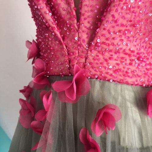 Sample Beaded Pink Dress